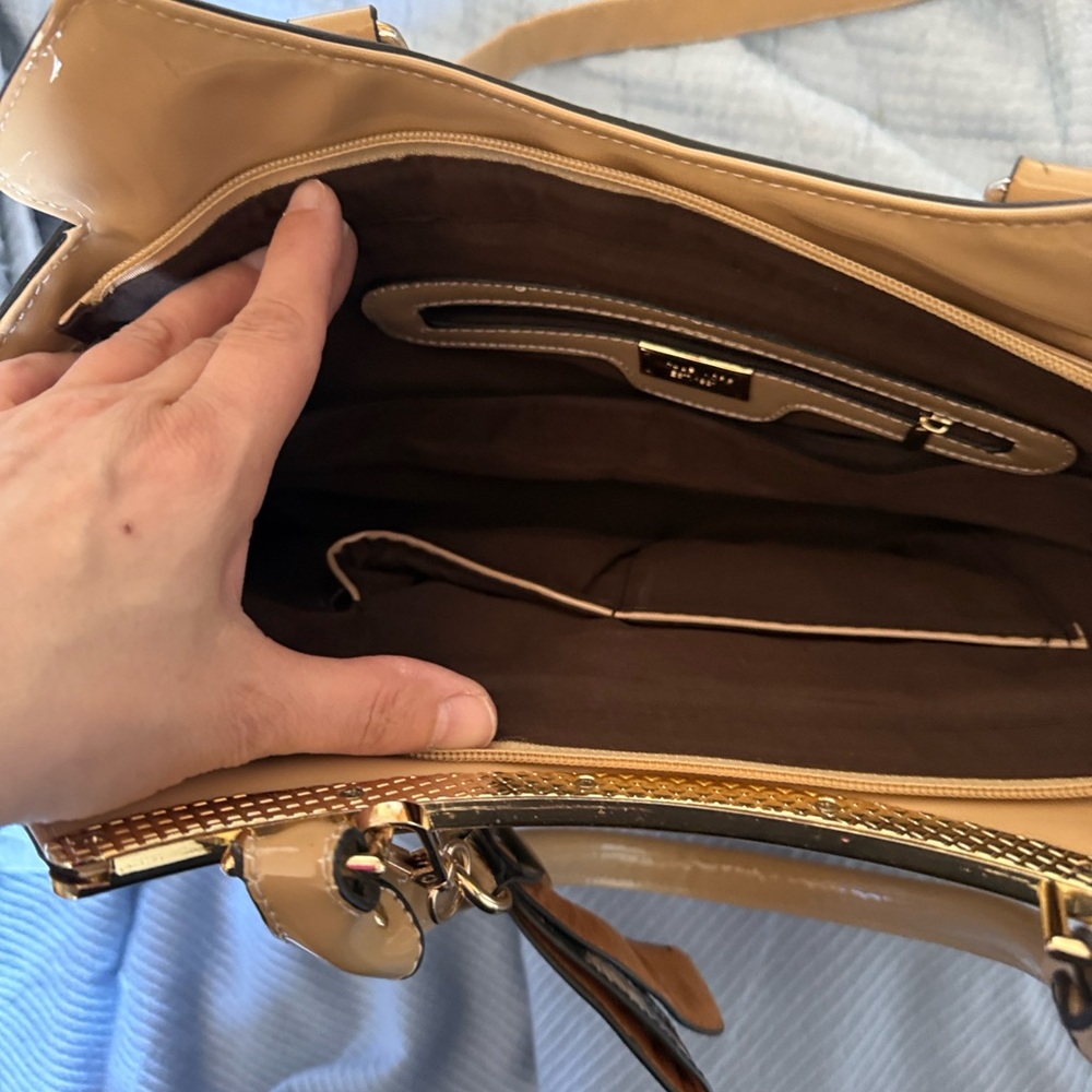 Michael Kors Brown and Leopard Print Satchel - Picture 2 of 9